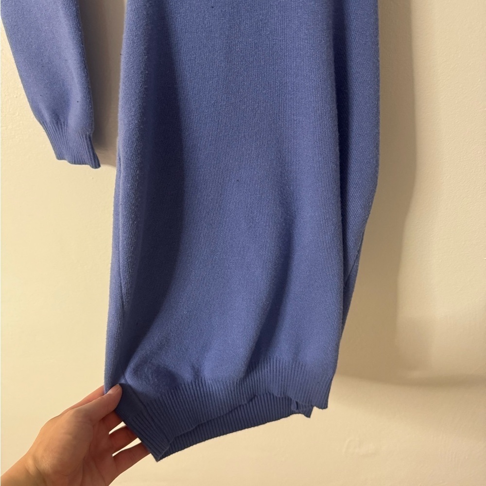 Lulus Back to Bliss Denim Blue Long Sleeve Backless Sweater Dress - Picture 5 of 9